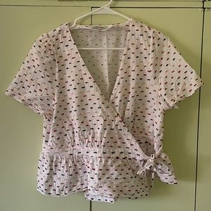 Madewell Colorful Wrap Top